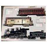 New York Central G scale train set with tracks, William Cave Vanderbilt car, number 948