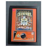 Denver Broncos Super Bowl 50 collage and envelope, matted and framed