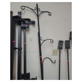 metal Shepard's hooks