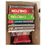 Box of automotive manuals