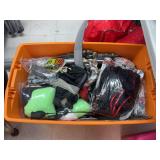 Orange tote of Halloween decor