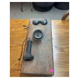 Antique phone and rotary phone