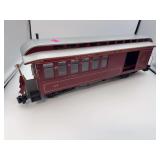 Atchison, Topeka, and Santa Fe, passenger combination car, missing one door, upper windows need glued back in￼