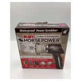 Waterproof power scrubber