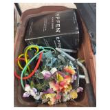 Tote of miscellaneous items