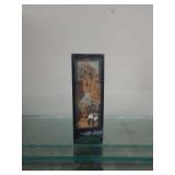 lot contains a Chinese carved cork folding table screen.