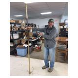 vintage Mid-Century Modern tension pole lamp