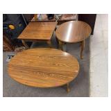 Coffee table and 2 end tables