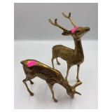 2 Brass deer