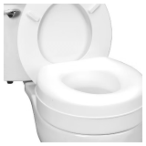 HealthSmart 5' Raised Toilet Seat Riser with Pads