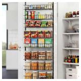 8-Tier Door Pantry Organizer, Over-the-Door Rack, Metal