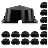 15 Pcs Recessed Light Covers, 9' Square, Black