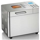 OSIPOTO 17 in 1 Bread Maker, 2LB, Stainless, 15h Timer