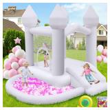 $190 FBSPORT White Bounce House, Inflatable Bouncer