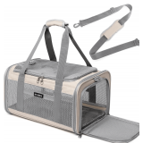 Airline Pet Carrier for Cats & Small Dogs, Khaki Small