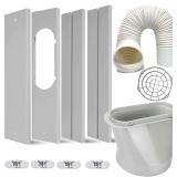 Portable AC Kit with Hose & Window Seal, 59' Hose