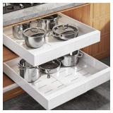 Expandable Pull-Out Cabinet Organizer, 21' Deep