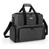 $102 BAFASO Makeup Bag: 4 Pouches, UV Lamp (80 Bottles)