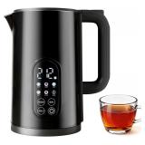 Electric Kettle 1.7L Stainless Steel, Temp Control