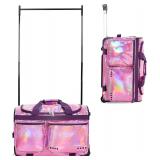 $160 Fanwoli 23' Dance Bag with Garment Rack | Laser Purple