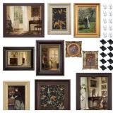 Vintage Picture Frames, Wall/Tabletop - 10 Pack, Ornate