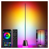 Keepsmile Smart RGB LED Corner Floor Lamp with App