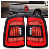 $246 Full LED Tail Lights for Dodge Ram (Black)