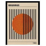 YOUXIGOUYUE Poster Wall Art Bauhaus Circle Lines 8x12in