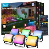 $150 Govee Outdoor Flood Lights 2: RGBIC Landscape (6-pack)