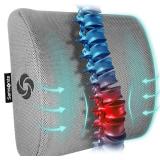 Samsonite Memory Foam Lumbar Support Pillow, Grey