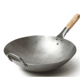 Craft Wok Hand Hammered Carbon Steel Pow Wok, 14'