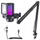 MAONO Gaming USB Mic - Noise Cancellation Condenser