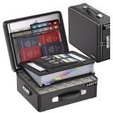 DocSafe 6400 F Fireproof Box with Lock, 10-Layer Black