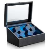Watch Winder for 4 Autos, 6 Storage, PU Leather