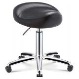 $258 Saddle Stool Swivel Chair for Clinic (Black)