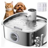 FEELNEEDY Cordless Dog Water Fountain 8L, 5000mAh