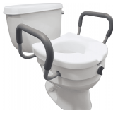 Carex E-Z Lock Raised Toilet Seat with Handles (5')