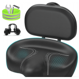 BLUEWIND Noseless Oversized Bike Seat with Backrest
