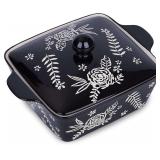 Wisenvoy Casserole Dish With Lid Oven Bake Ceramic