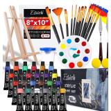 ESRICH 46-Piece Acrylic Paint Set with Brushes