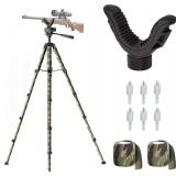 74' Adjustable Rifle Tripod with V-Yoke & Spikes