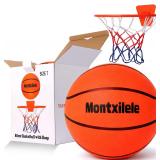 Indoor Silent Basketball Size 7 with Hoop