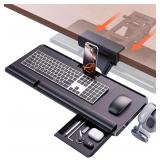Klearlook Ergonomic Keyboard Tray Under Desk, 24.4'x10'