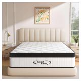 $200 Queen Size 12' Hybrid Mattress in a Box, Medium Firm