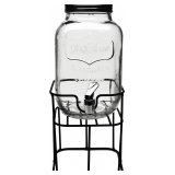 Circleware Sun Tea Mini Mason Jar Dispenser with Lid
