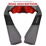 Nekteck Shiatsu Neck Massager with Heat, 3D Back Pillow