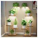 LATIBELL 2-Pack Indoor Plant Stand with Grow Light