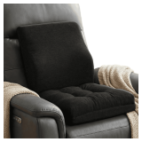 baibu Memory Foam Recliner Cushions Set, 18x16x4, Black