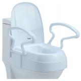 Raised Toilet Seat Risers with Handles, 3-Level/300 Lb