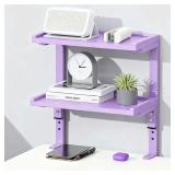2-Tier Desk Shelf, Expandable Under Desk Storage